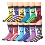 Gapped Striped Monster Socks