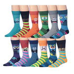 Colorful Striped Monster Socks