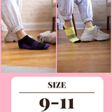 Women's White Vibrant Colored No Show Socks Size