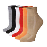 Tipi Toe Women's 6-Pairs Running & Athletic Sports Performance Basic Colors Quarter Socks