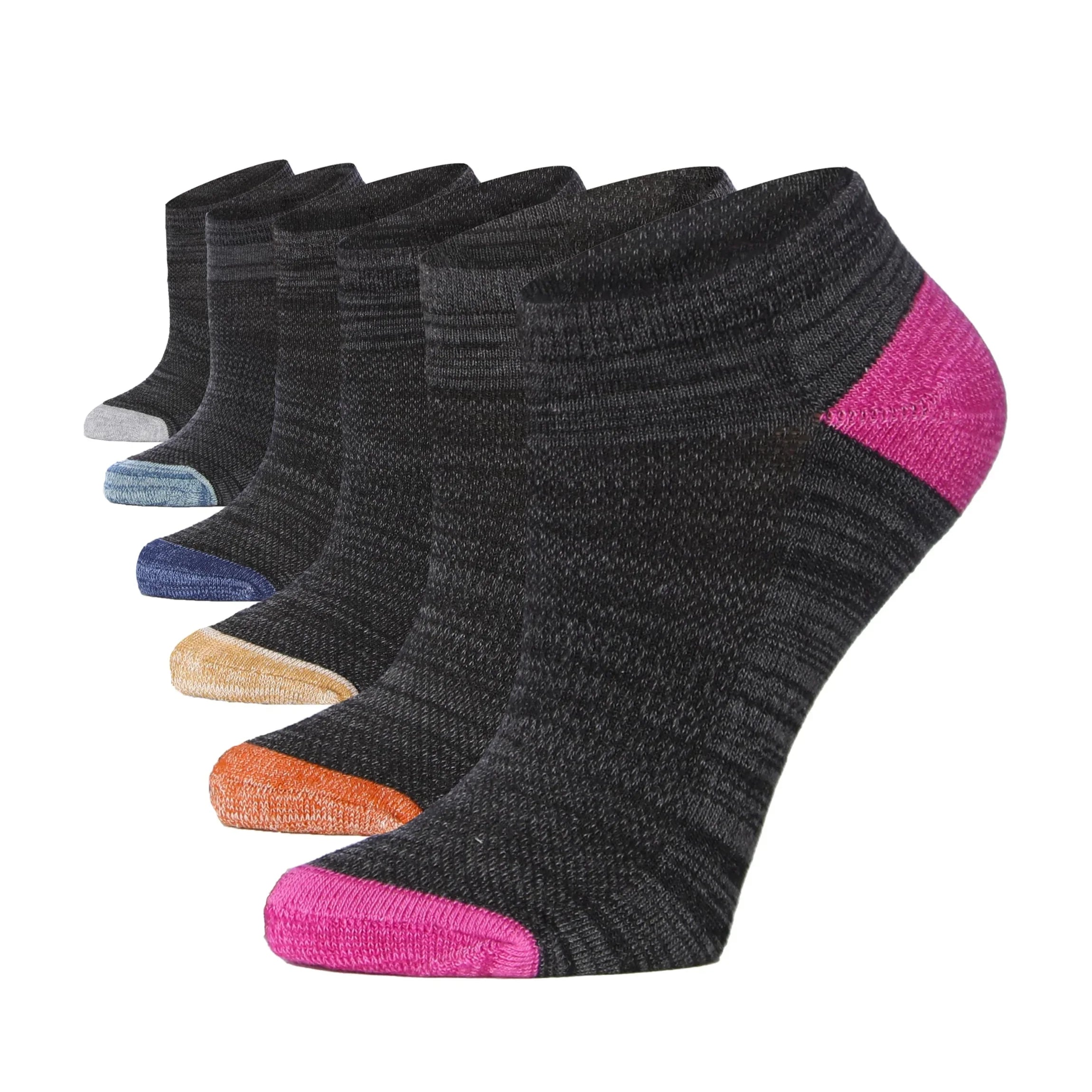Black No Show Athletic Socks