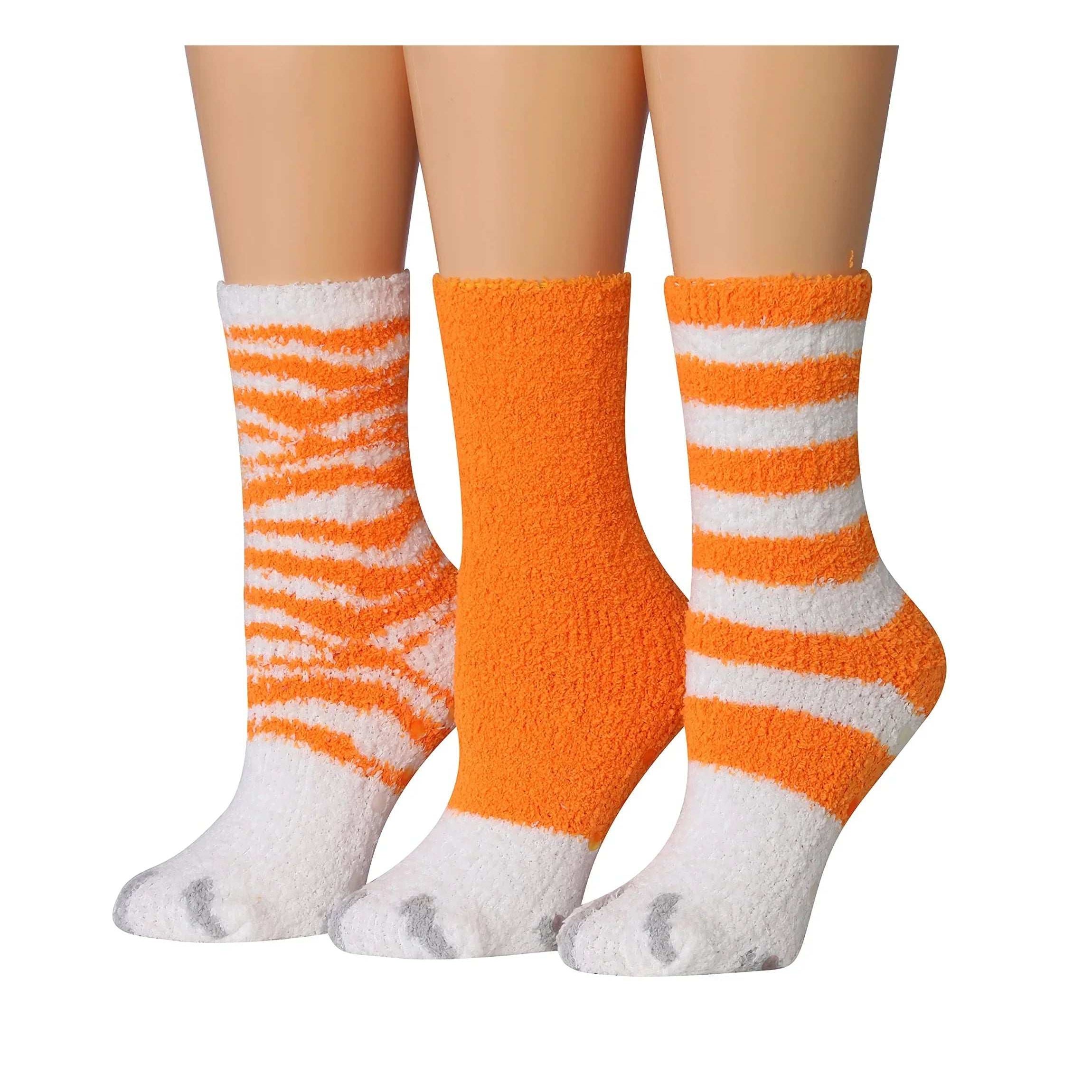Sunny Leopard Fuzzy Socks