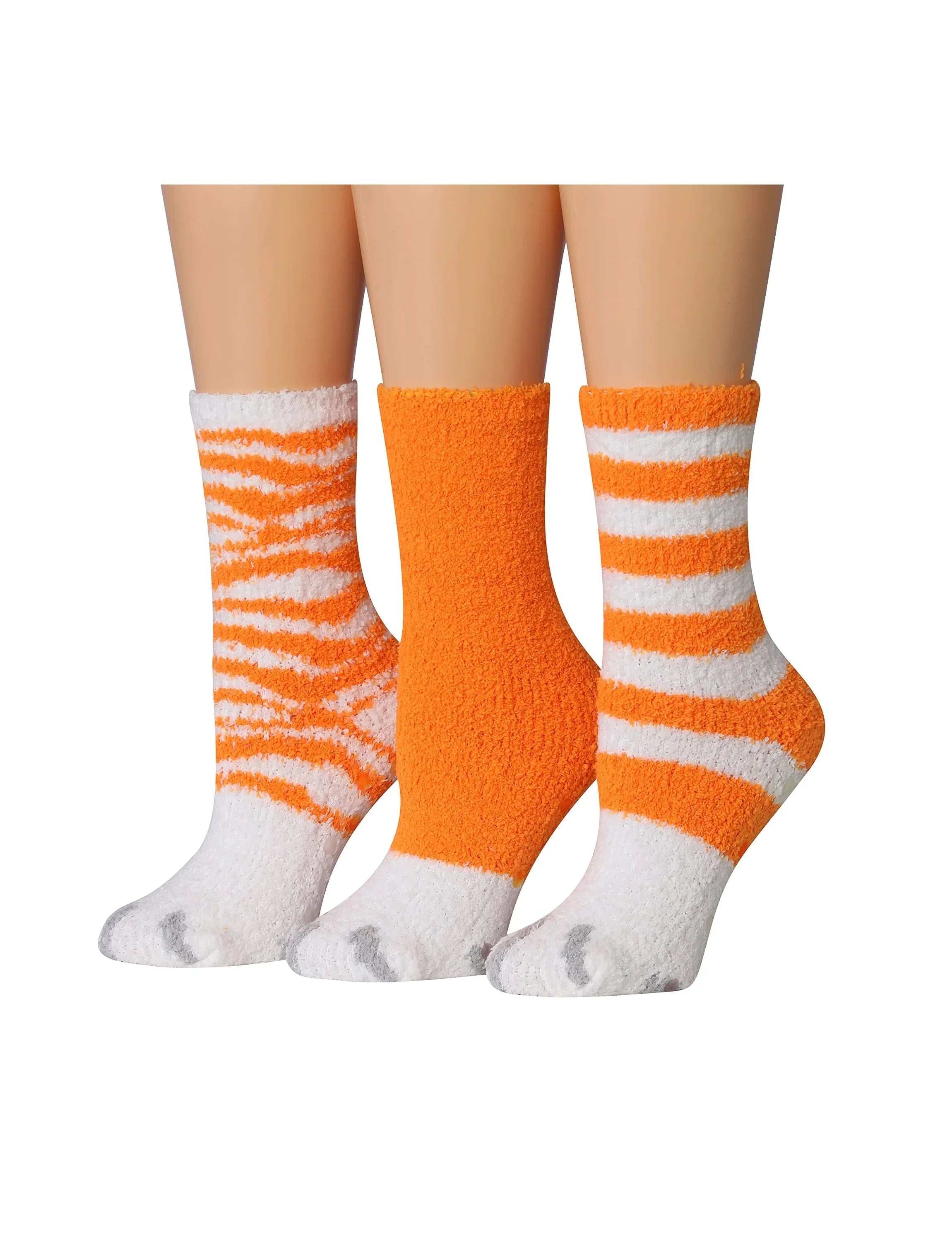 Sunny Leopard Fuzzy Socks