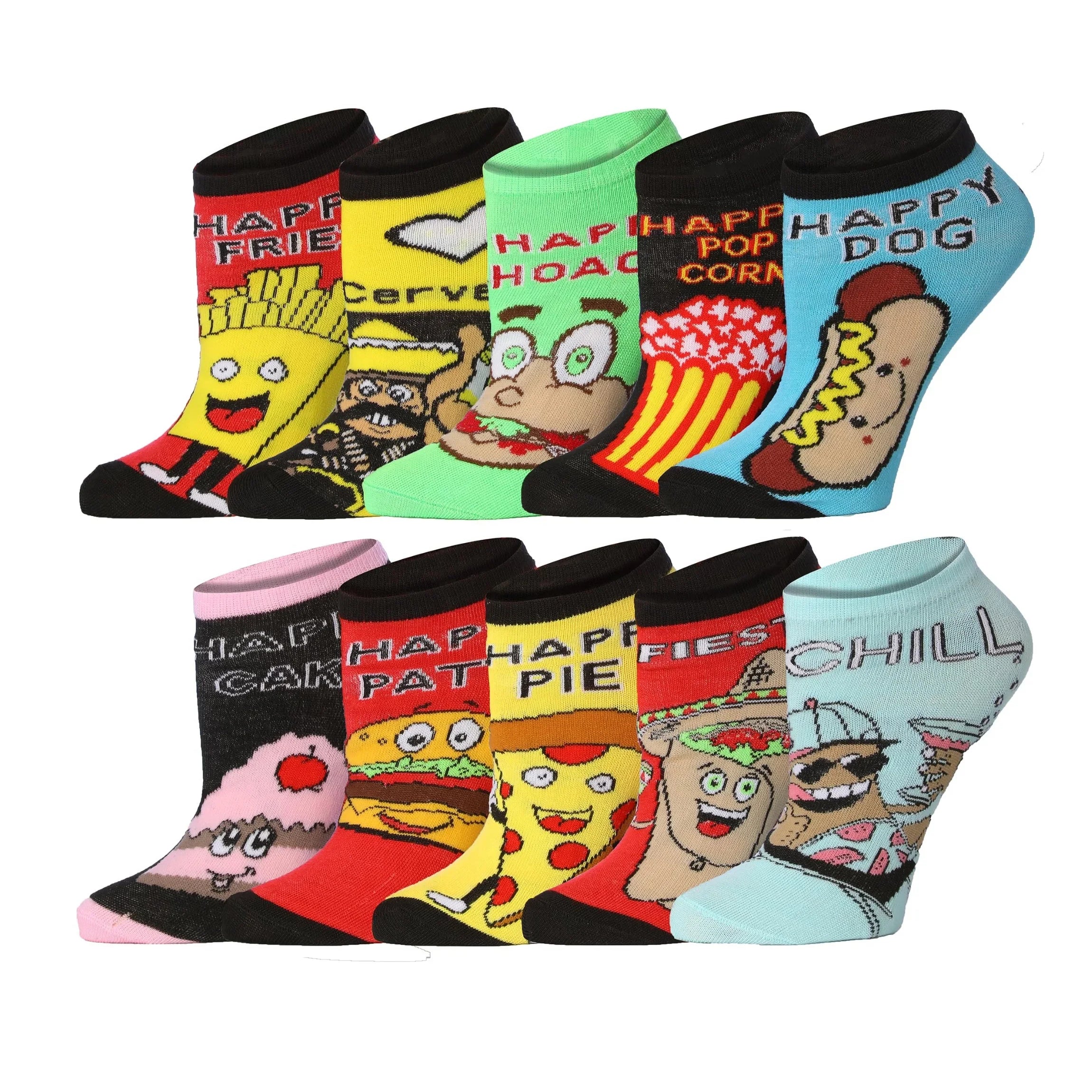 Meal Print Low Cut Socks