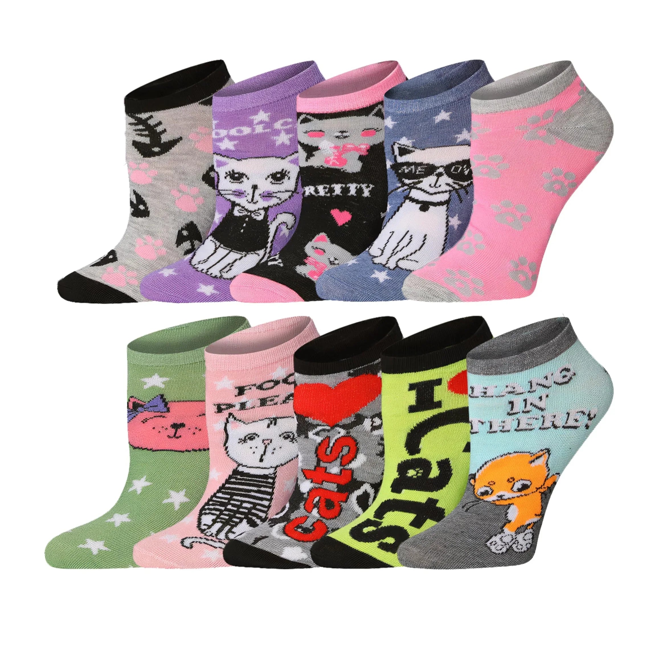 Kitty Low Cut Socks