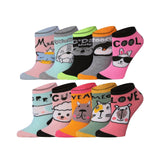  Women's 10 Pairs Adorable Animal Affair Pattern & Mix Colors For Vibrant Style Low Cut/No Show Socks -  Socks