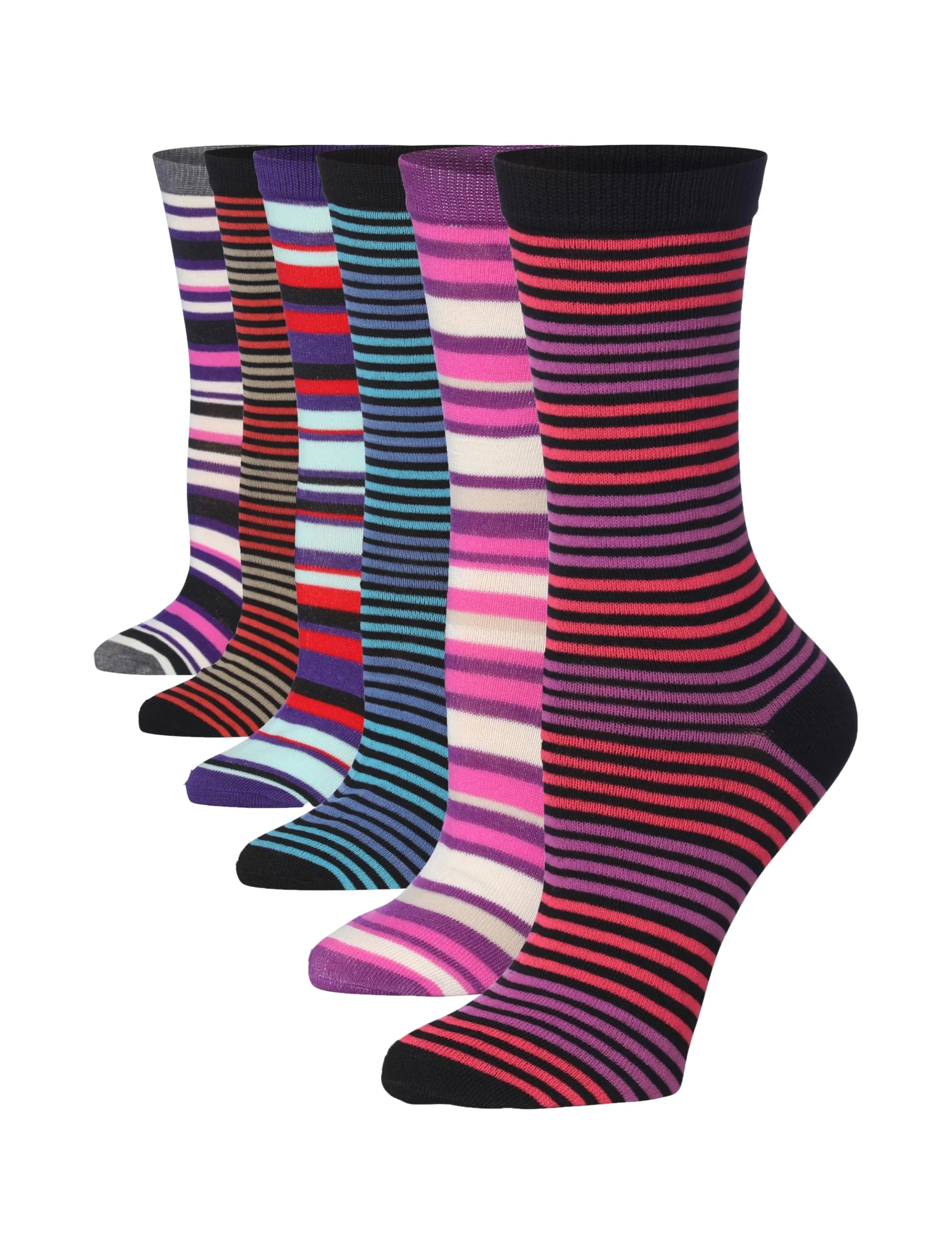 Multicolor Striped Pattern Socks