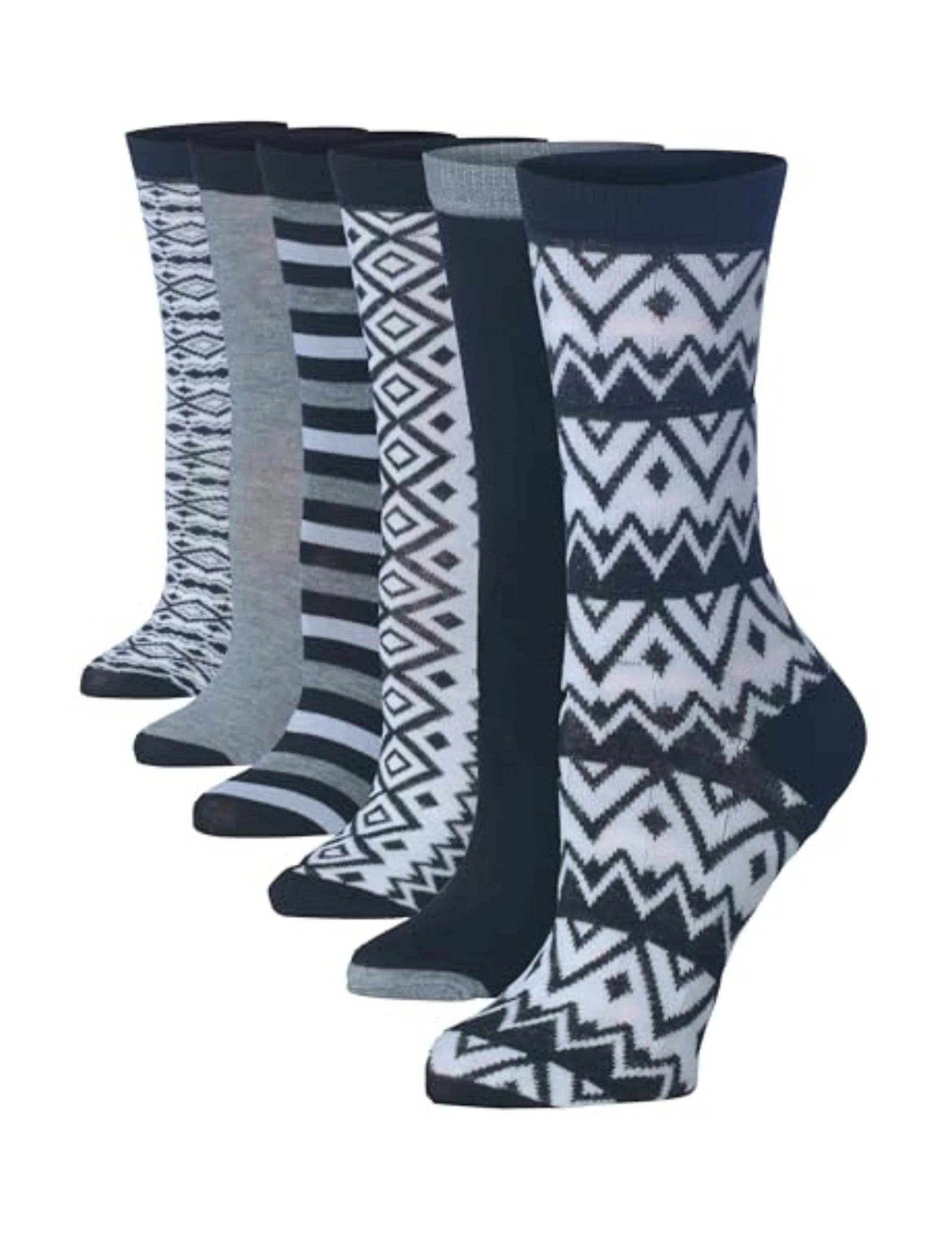 Shades of Gray Crew Dress Socks