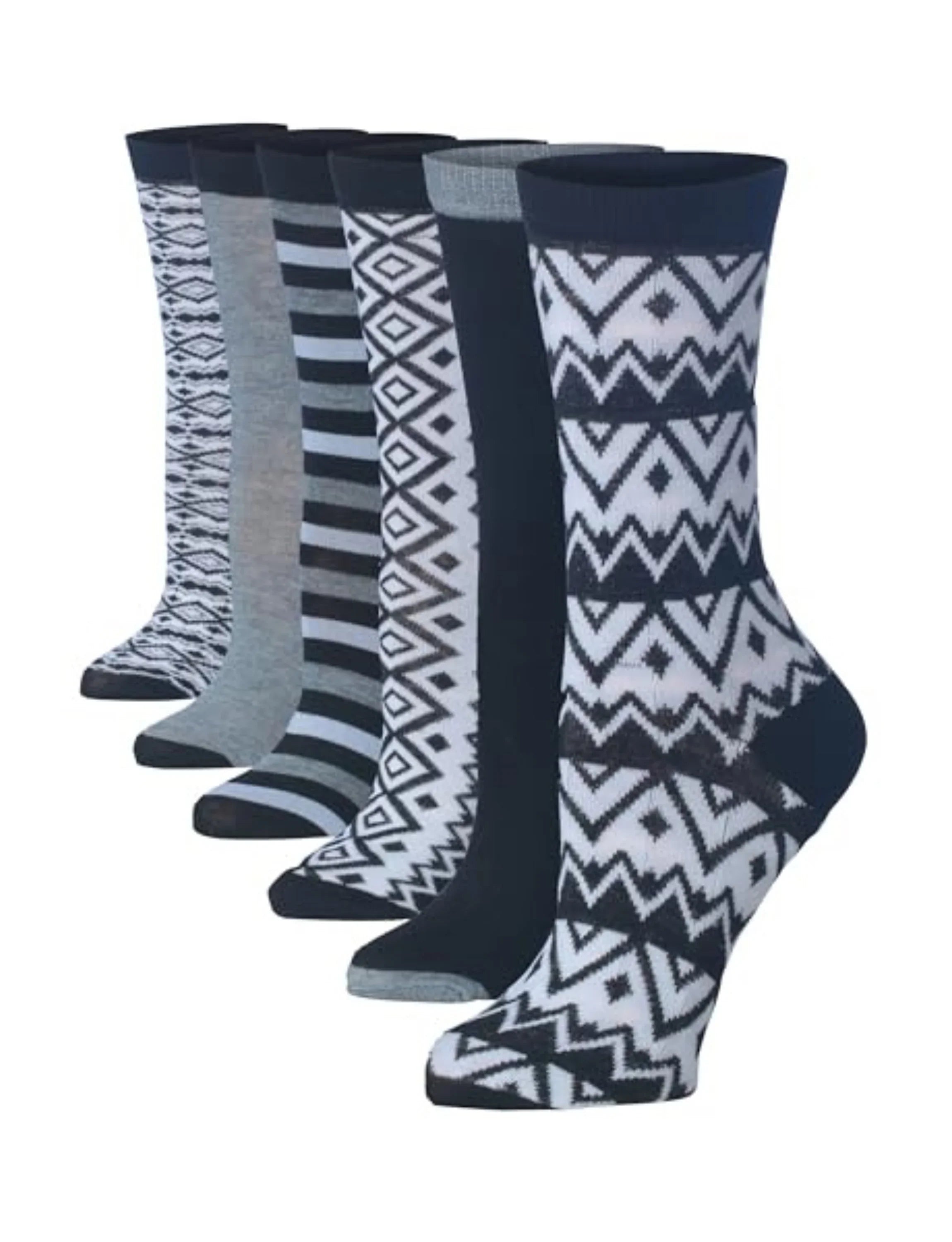 Shades of Gray Crew Dress Socks