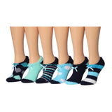 Tipi Toe Women's 6-Pack Cozy Microfiber Colorful Patterned Fuzzy Crew Socks