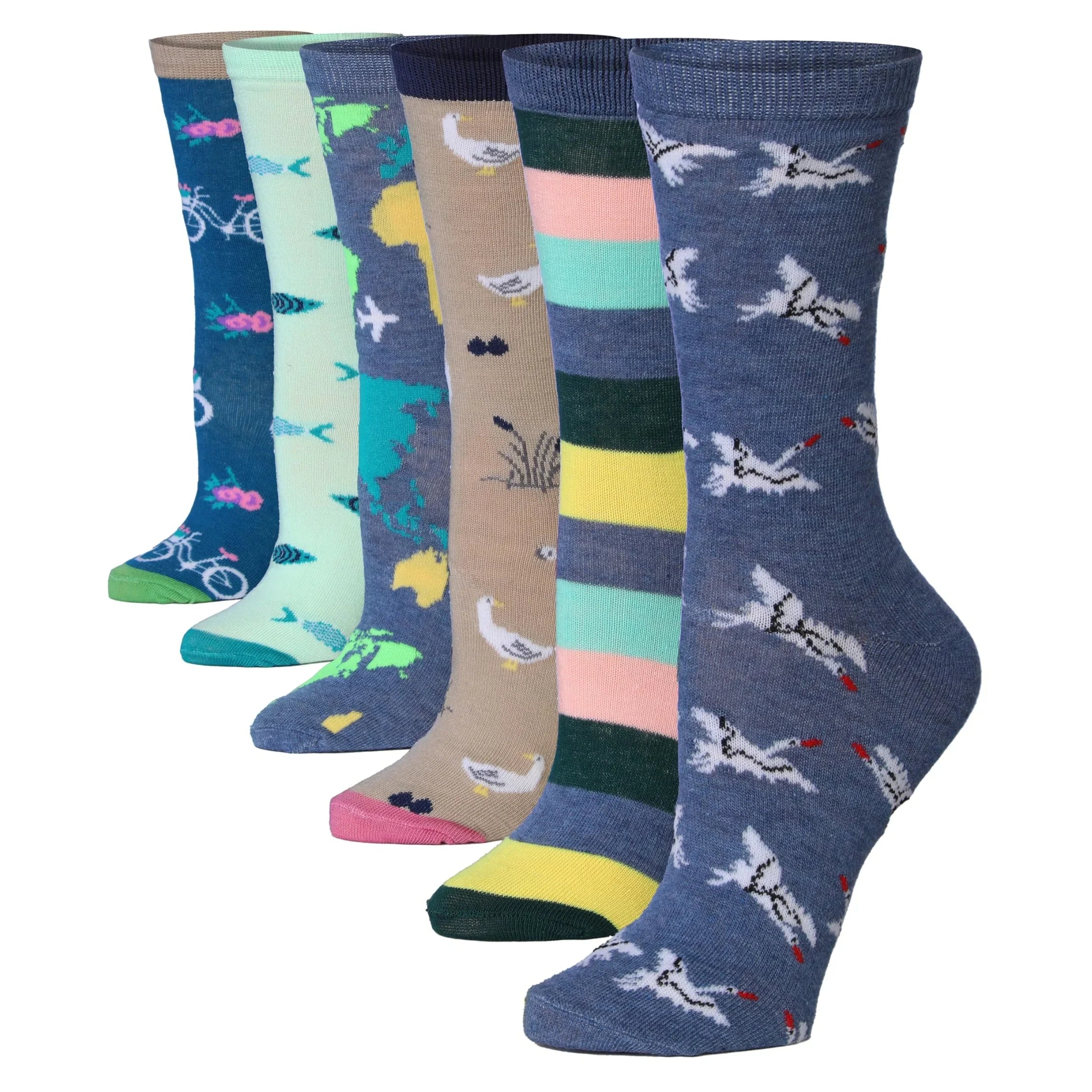 Fish Crew Dress Socks