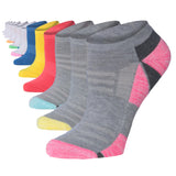 Tipi Toe Women's 12-Pairs Solid Colored Minimalist Toe Heel Contrast Low Cut/No Show Athletic Socks